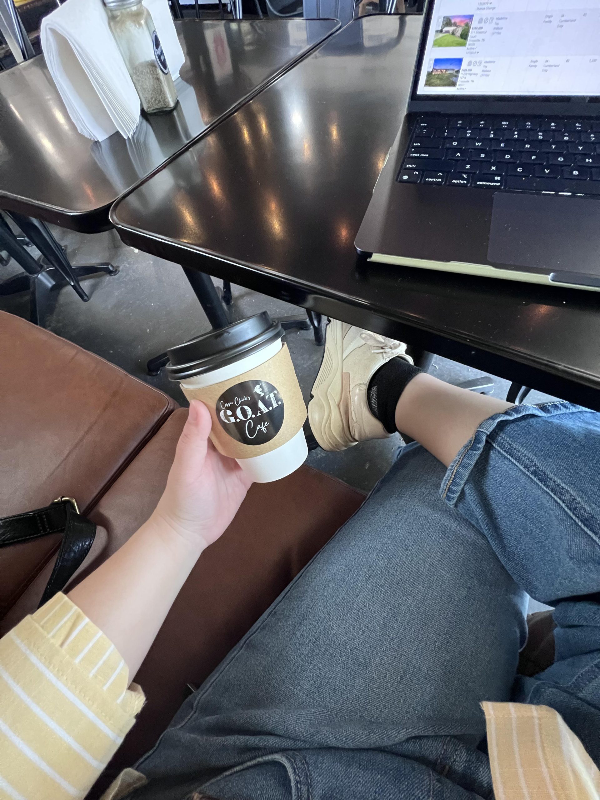 Image of coffee at the GOAT cafe in Crossville, TN